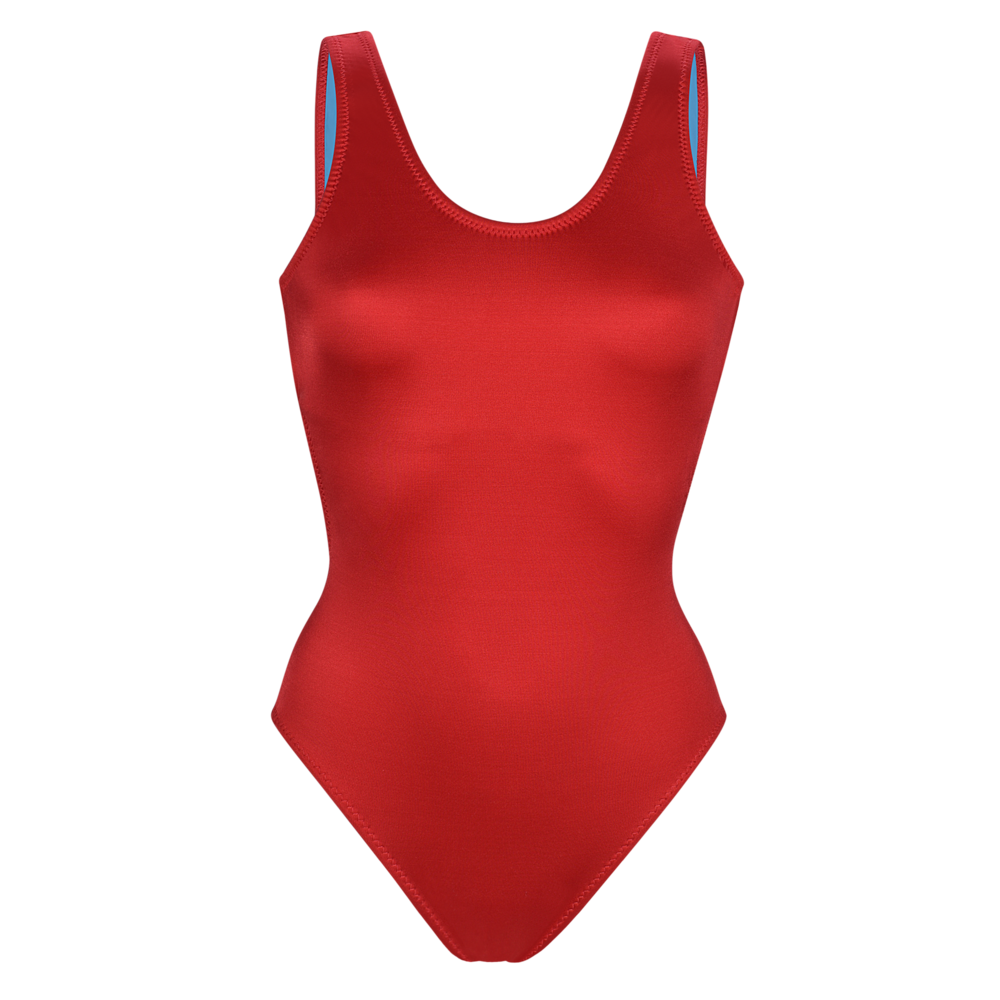 Lifeguard Swimsuit Wide Strap w/Shelf Bra and cups 1pc